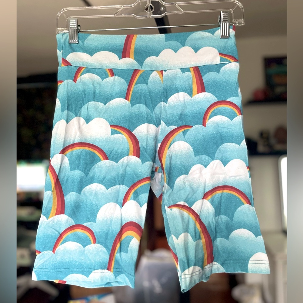 🌈 Modcloth Rainbow City Cyclist Bike Shorts 🌈 US Size M 🌈